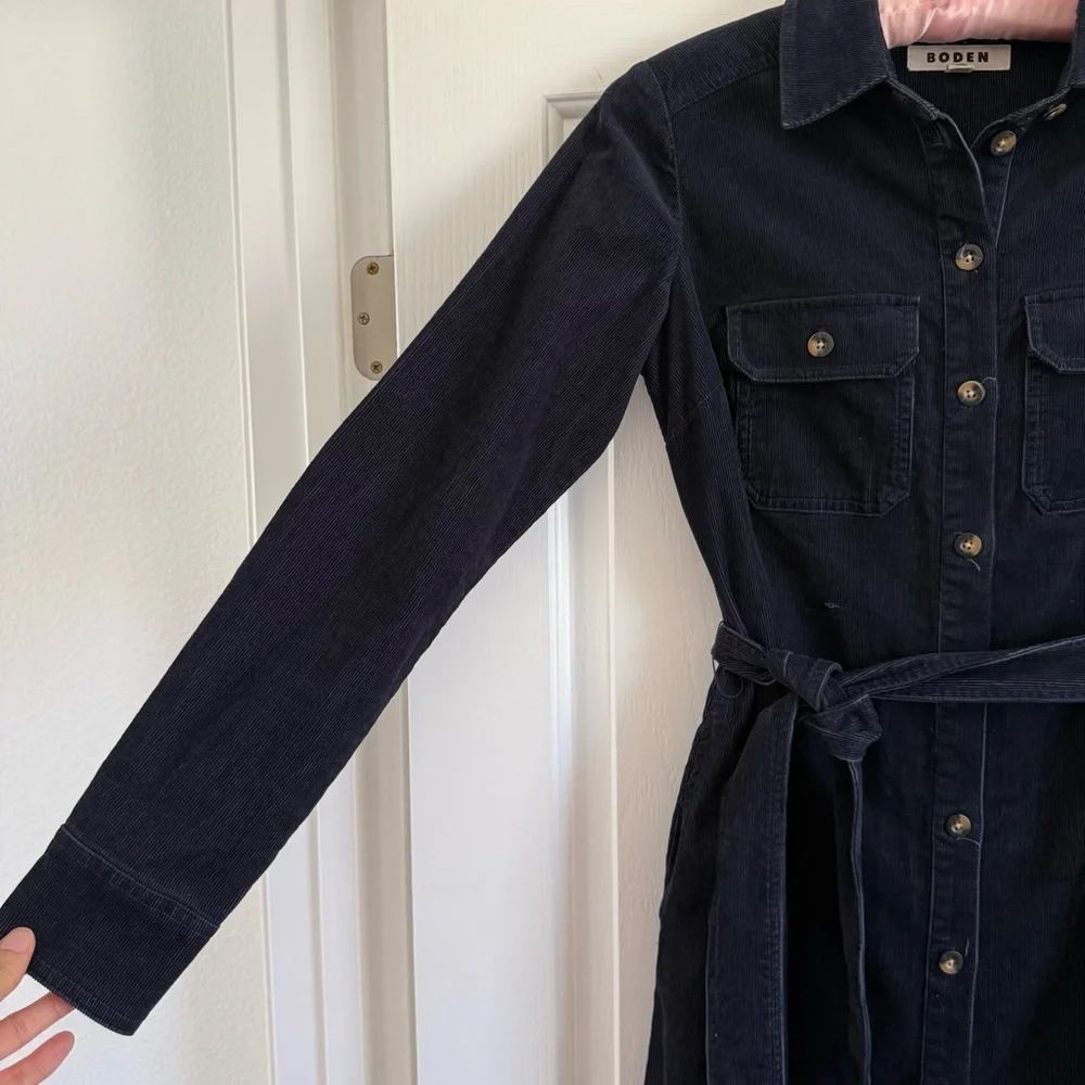 Boden Eloise Corduroy Midi Shirt Dress - Picture 7 of 13